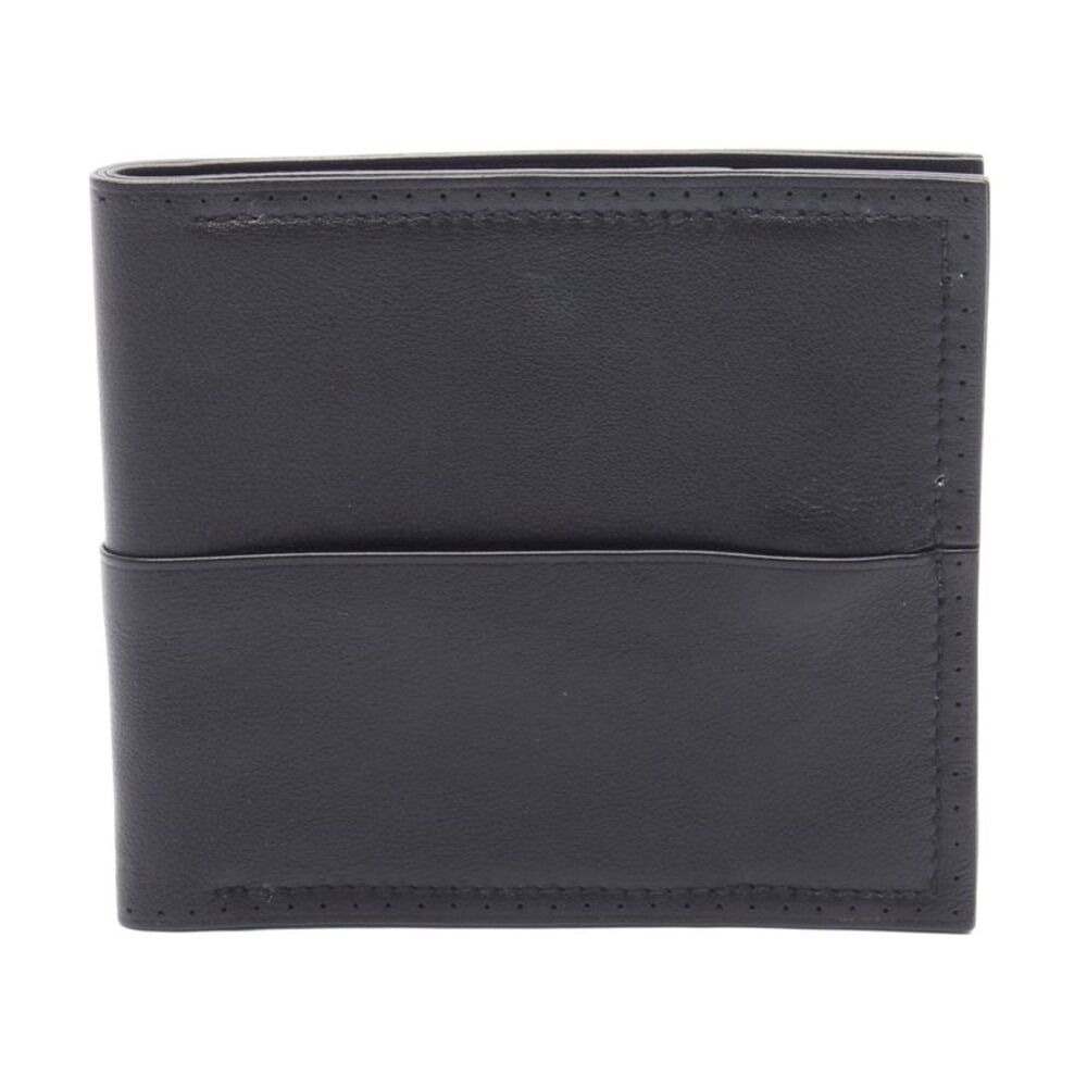 Hermes Leather Flex Bifold Wallet Black